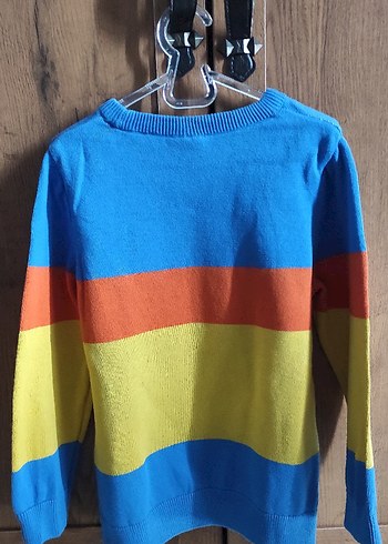 Renkli Dinozor Desenli Erkek Triko Sweatshirt - Görsel 2