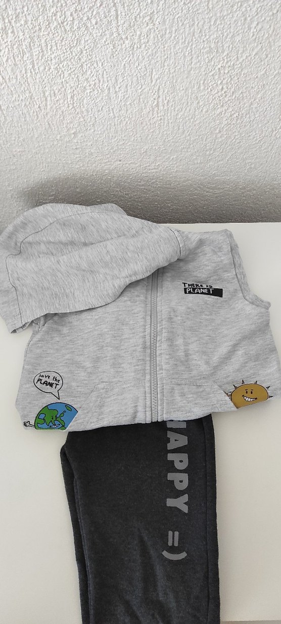 Gri   Yelek & Eşofman Altı - Görsel 2