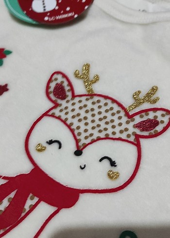 Yılbaşı temalı kadife eşofman takımı - Görsel 3