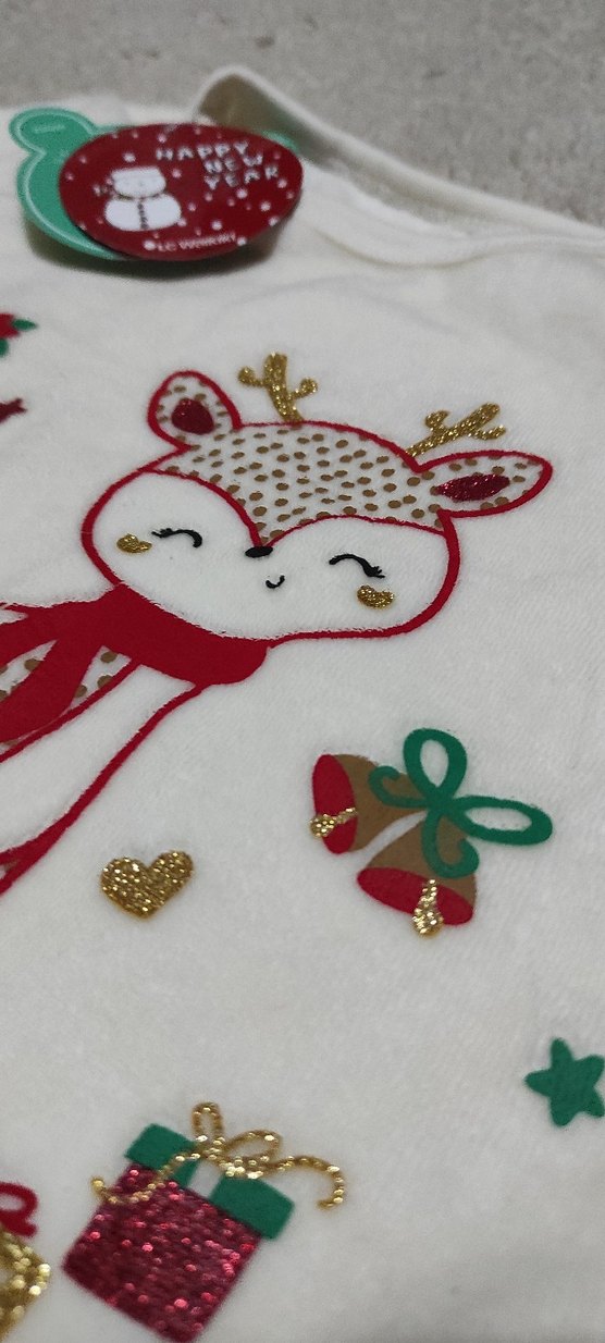 Yılbaşı temalı kadife eşofman takımı - Görsel 4