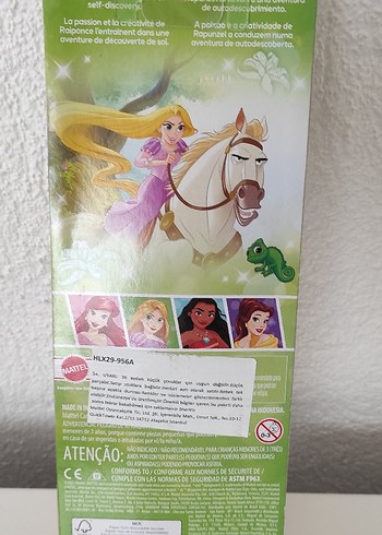 Beden Disney Rapunzel Prenses Bebek Mor