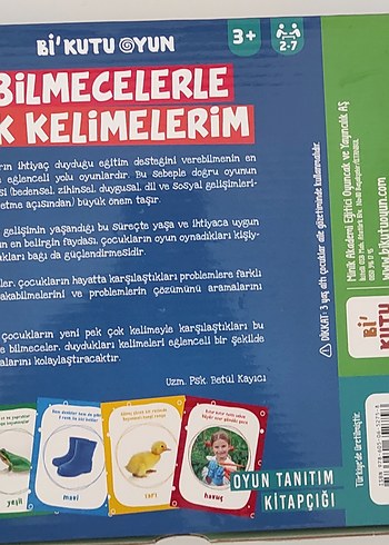 Beden Bilmece Kartları Eğitim Oyunu 3+