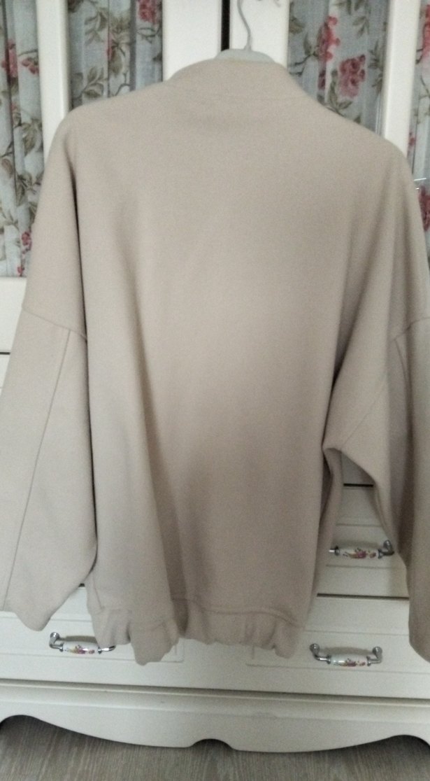 Düğmeli Bej Midi Kadın Ceket - Görsel 4