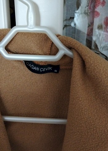 Kahverengi Süet Kemerli Uzun Hamile Kabanı - Görsel 2