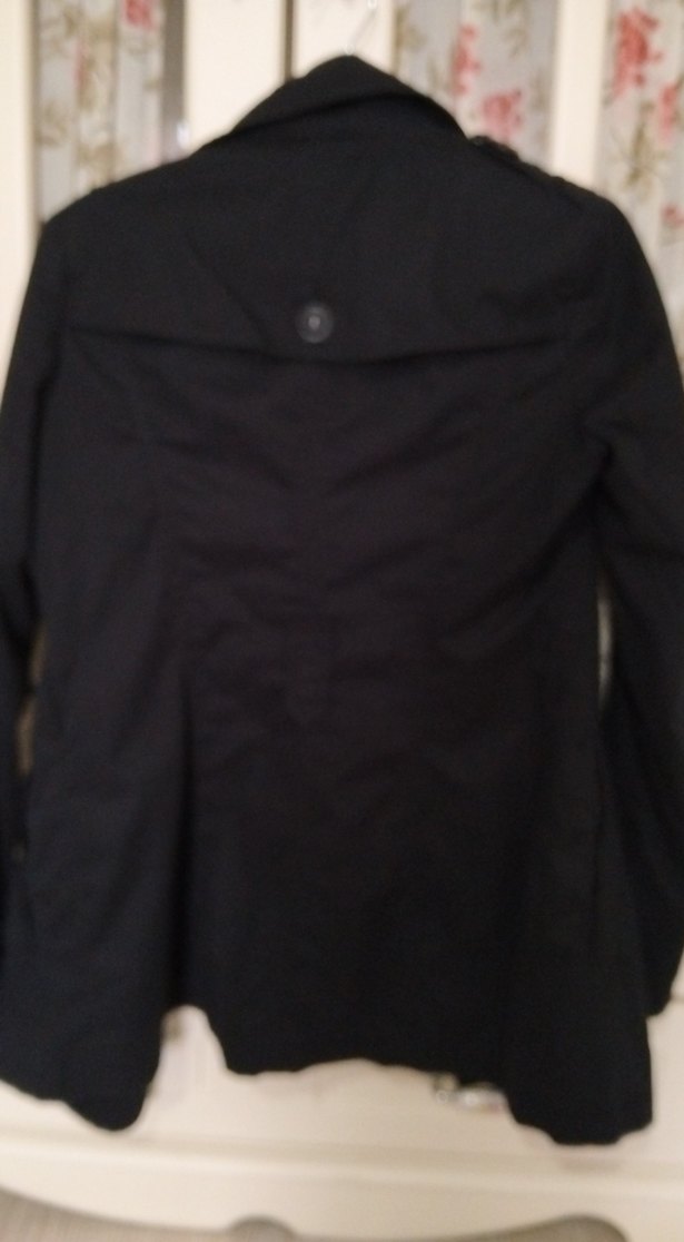 Siyah Düğmeli Midi Kadın Trençkot - Görsel 5