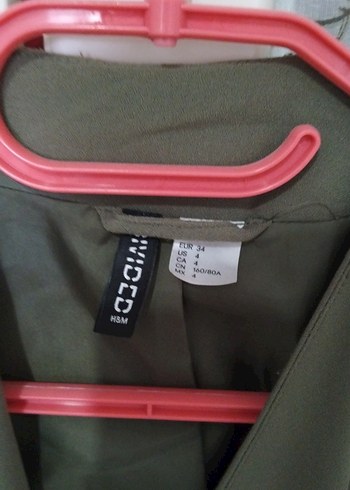 Kadın Haki Midi Blazer Fermuarlı Cepli - Görsel 3