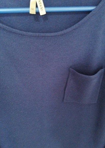 Kadın Lacivert Uzun Kollu Salaş Kazak - Görsel 4