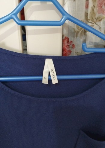 Kadın Lacivert Uzun Kollu Salaş Kazak - Görsel 3