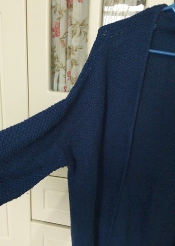 Kadın Lacivert Midi Triko Hırka - Görsel 4