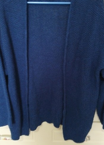 Kadın Lacivert Midi Triko Hırka - Görsel 5