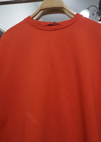 xl Beden turuncu Renk Turuncu Rahat Kesim Midi Kadın Tunik