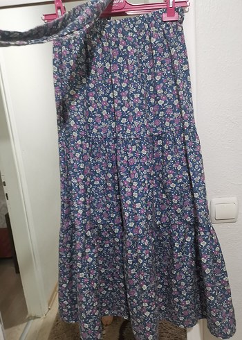 xl Beden mor Renk Bohem Mor Uzun Bağcıklı Etek