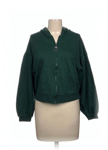 Kapüşonlu fermuarlı sweatshirt