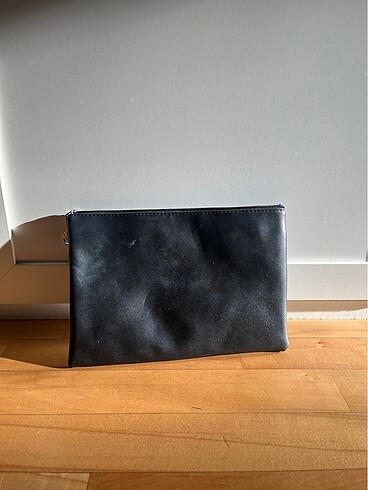 H&M H&M Grunge Kırmızı Siyah El Çantası Clutch Portföy