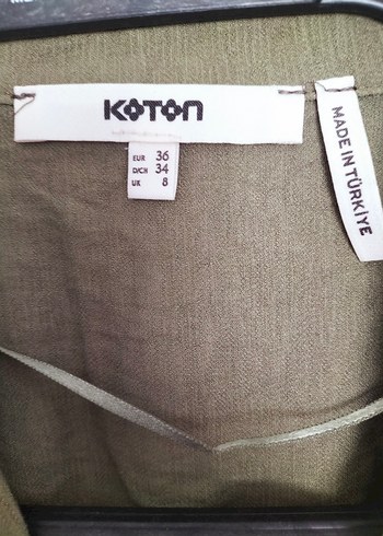Koton yeşil crop tişört