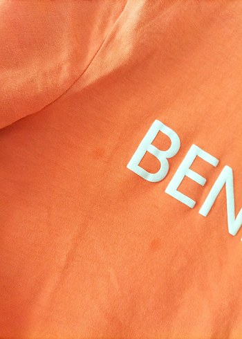 Benetton Benetton Turuncu Kısa Kollu Erkek Tişört