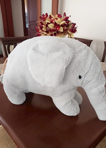  Beden Renk Gri Peluş Fil Oyuncak