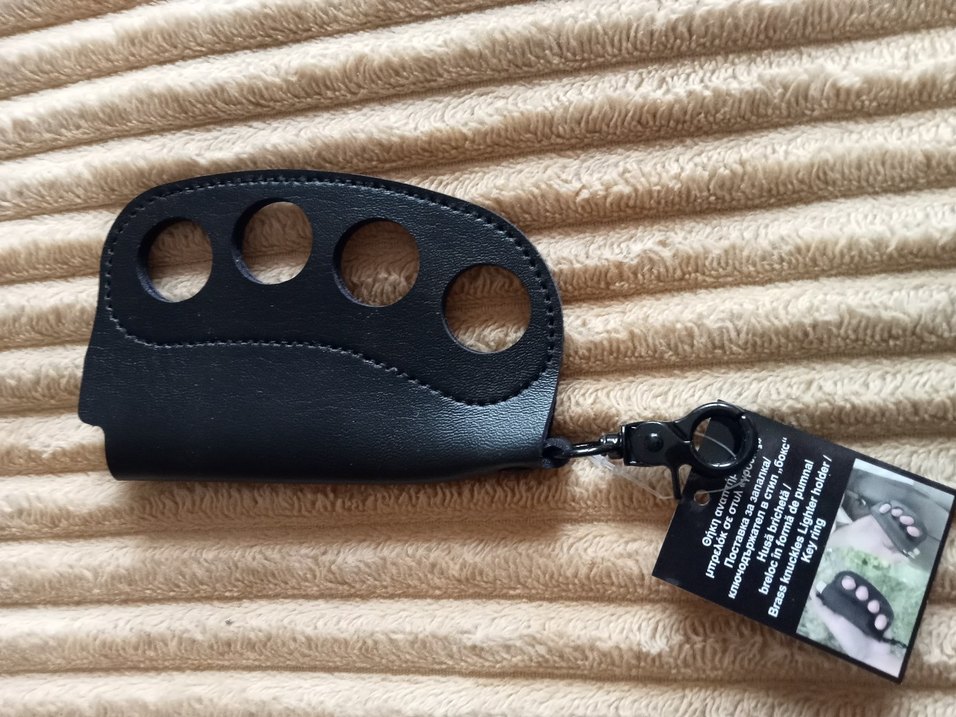 Siyah Erkek Biker Cüzdan ve Anahtarlık Seti - Görsel 2