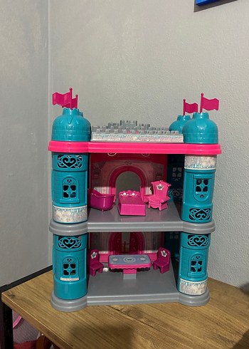 Elsa şato Renkli Pembe Kale Oyuncak - Görsel 3