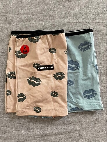 Kadın boxer 2li set etiketli