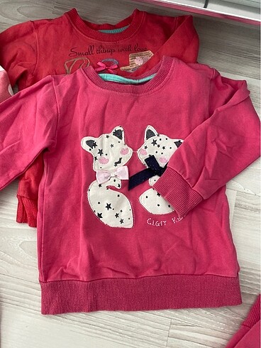 18-24 Ay Beden çeşitli Renk Lcw&koton kız çocuk sweat