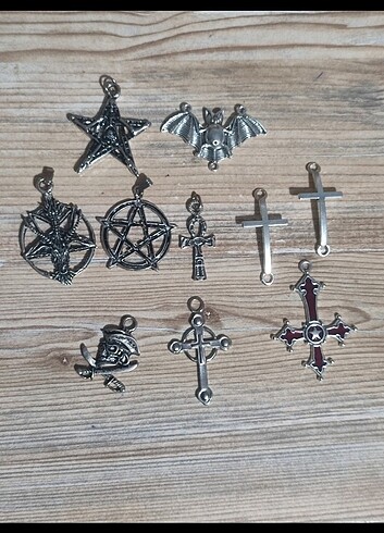 Goth Gothic Kolye Uçları 