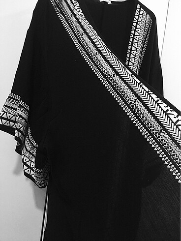 m Beden siyah Renk Triko Kimono