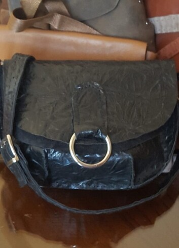 Hakiki has deri özel italyan tasarım kol çantası