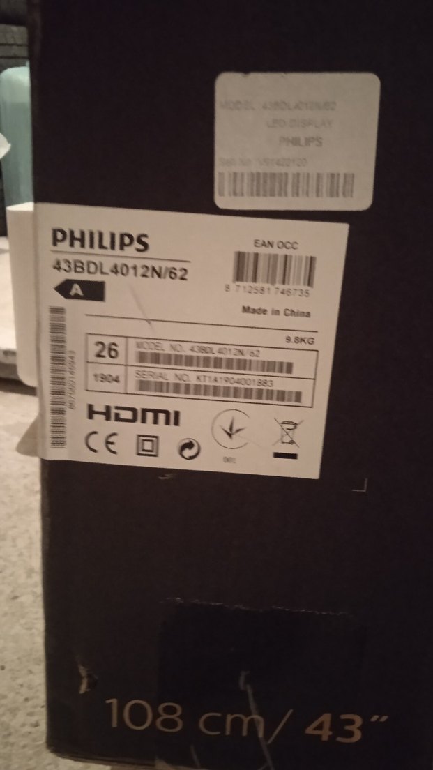 Philips 43 inç Hasarlı televizyon - Görsel 4