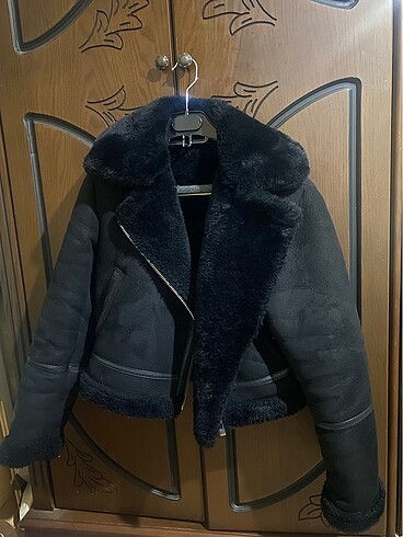 Pull Bear Siyah Biker Ceket