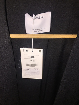 m Beden siyah Renk Bershka blazer ceket