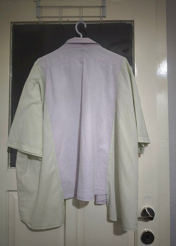 Düğmeli Beyaz Keten Midi Gömlek - Görsel 3