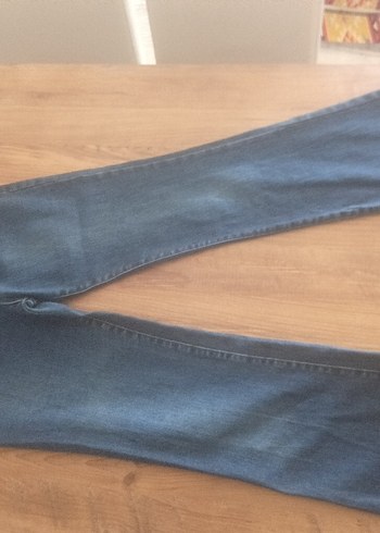 Diğer Mavi Denim İspanyol Paca Ligrali Jean