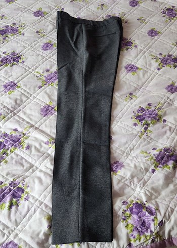 Gri Kadın Kumaş Pantolon - Görsel 2