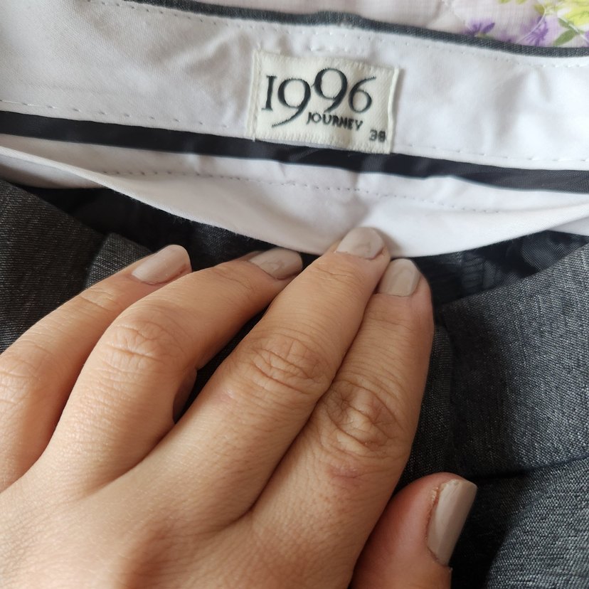 Gri Kadın Kumaş Pantolon - Görsel 5