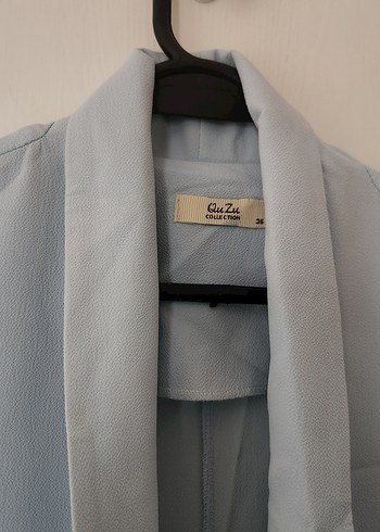 bebe Mavi krep şifon ceket - Görsel 2