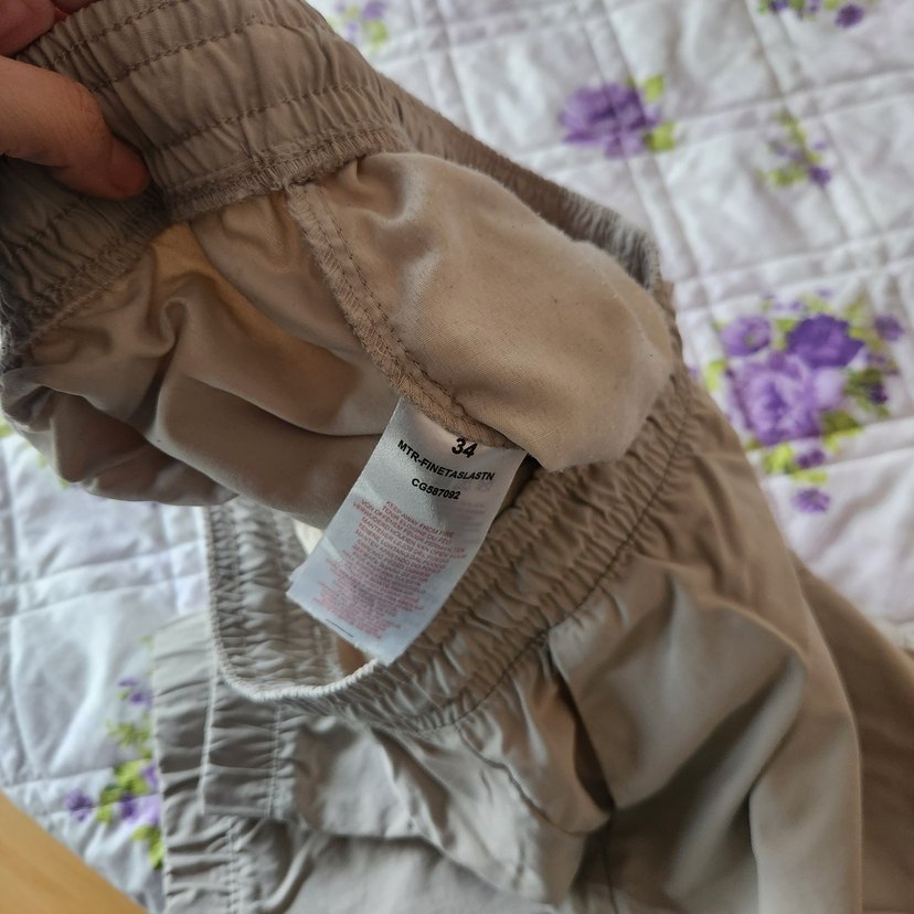 lastik bel Bej kargo Pantolon - Görsel 4