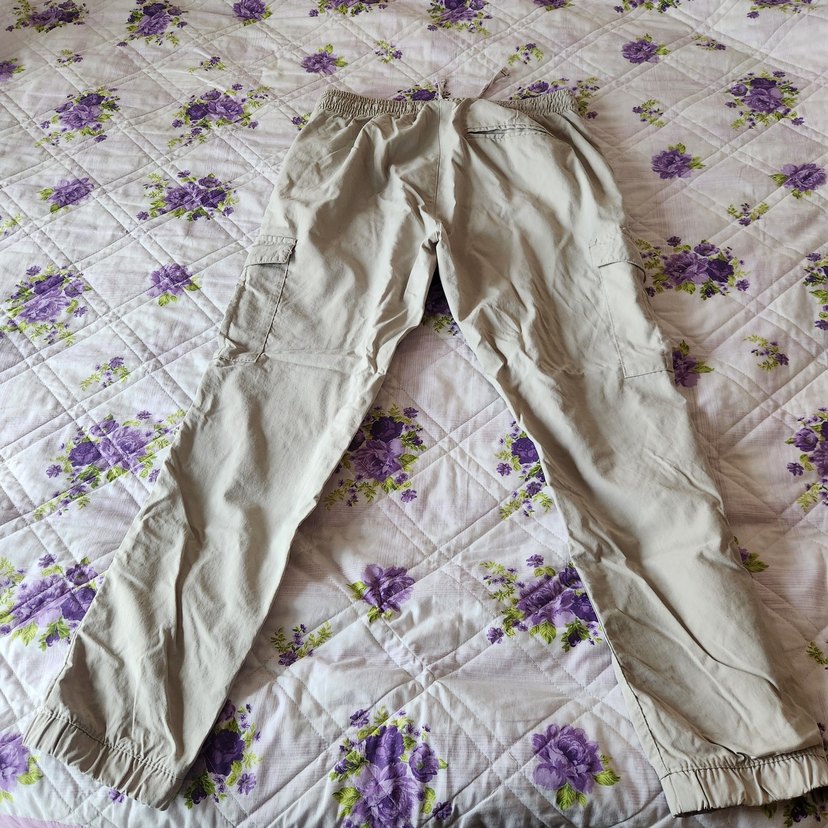 lastik bel Bej kargo Pantolon - Görsel 2