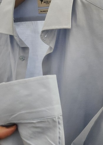 Erkek açık Mavi slim Fit Gömlek - Görsel 6