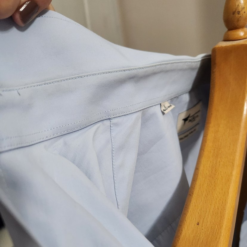 Erkek açık Mavi slim Fit Gömlek - Görsel 3