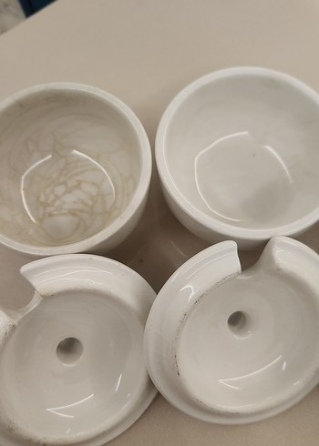 Beyaz seramik Kapaklı Baharatlık Seti - Görsel 4