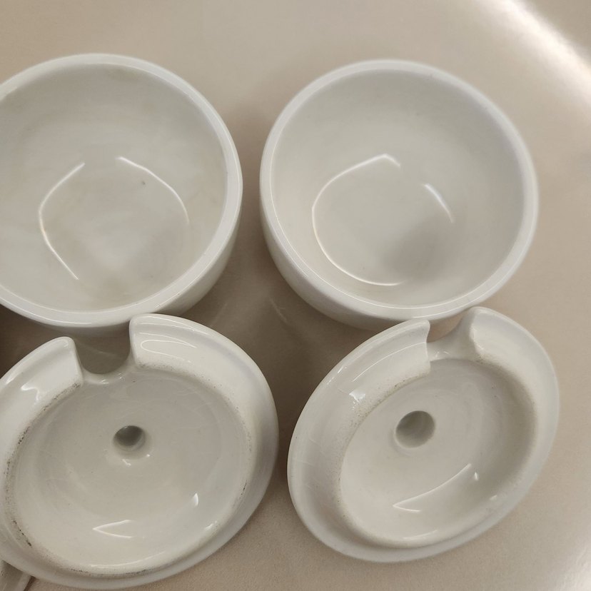 Beyaz seramik Kapaklı Baharatlık Seti - Görsel 5