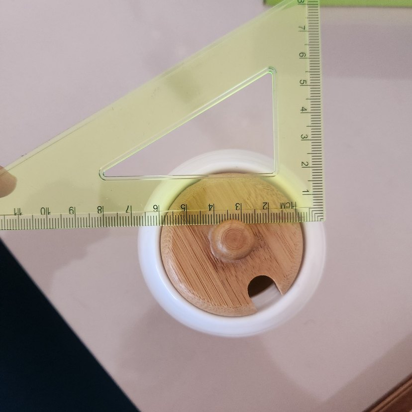 Beyaz porselen Ahşap Kapaklı bal kavanozu - Görsel 5