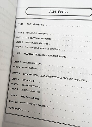 basics of writing 1 odtü ingilizce yazma