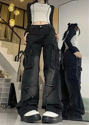 Diğer Yıldız detaylı pantolon