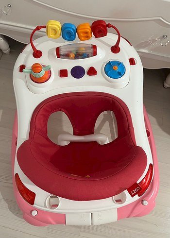 Prego Pembe Renkli Bebek Yürüteci