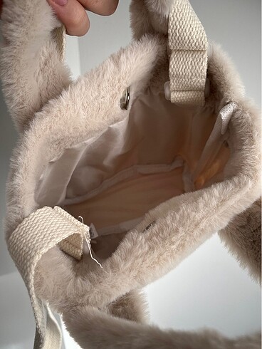Beden camel Renk Peluş çanta
