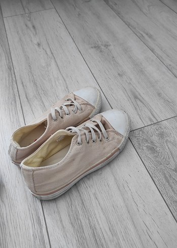 Bej Minimalist Kiz cocuk Spor Ayakkabı 33 numara - Görsel 3