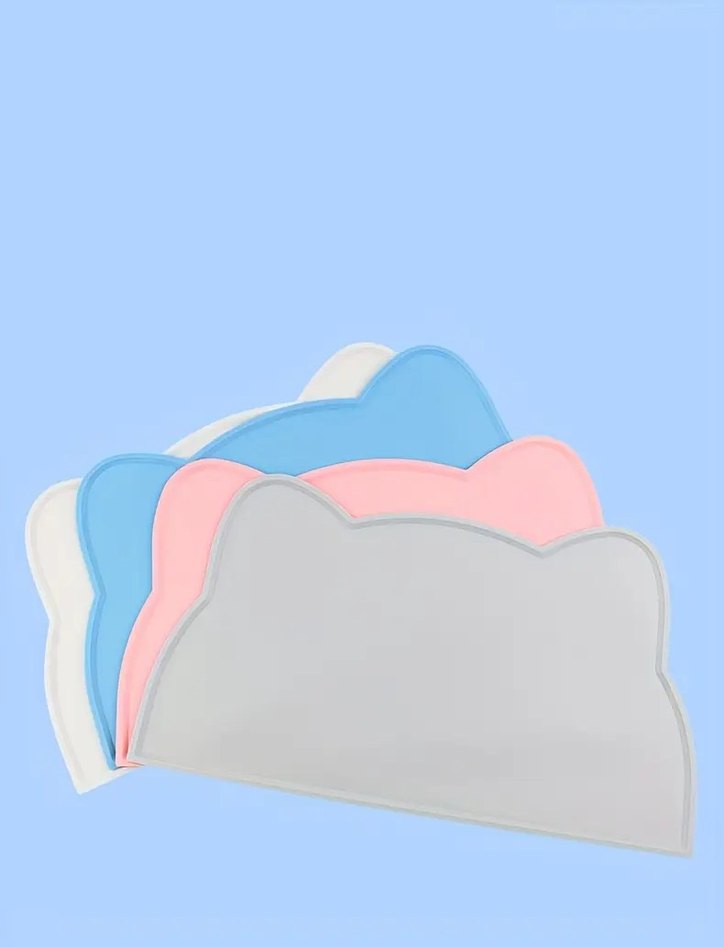 Kedi Şeklinde Silikon Kaymaz Mama Altlığı Matı - Görsel 4