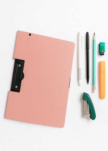 Pembe Pastel Renkli Sekreterlik Dosya